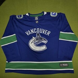 Fanatics Vancouver Blue and Green Hockey Jersey
